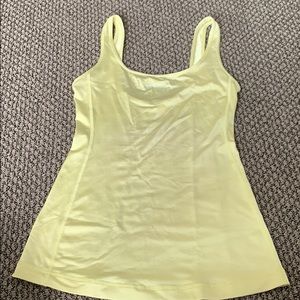Yellow green lululemon tank